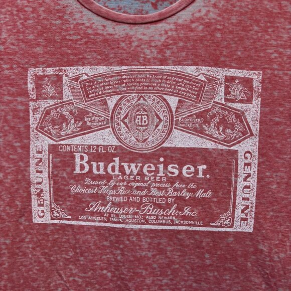 Budweiser King of Beers Graphic T-Shirt Size Large - Picture 2 of 4